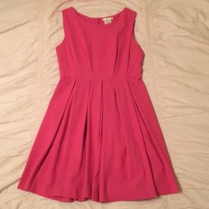 Pleated pink dress